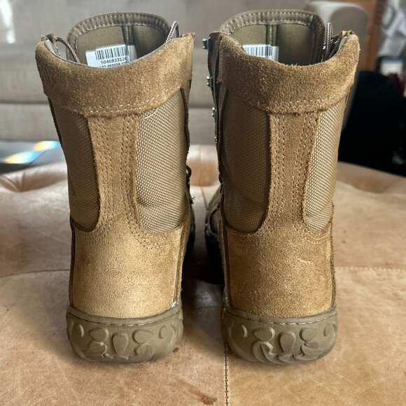 Desert Core Tactical Combat Boots Coyote Brown Military Utility, Men's 6M Rocky - Picture 5 of 10